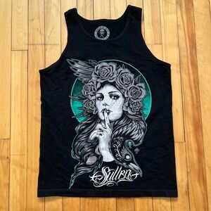 Sullen Art Collective Mens Tank Top Black Adam Guyot Tattoo Graphic Medium